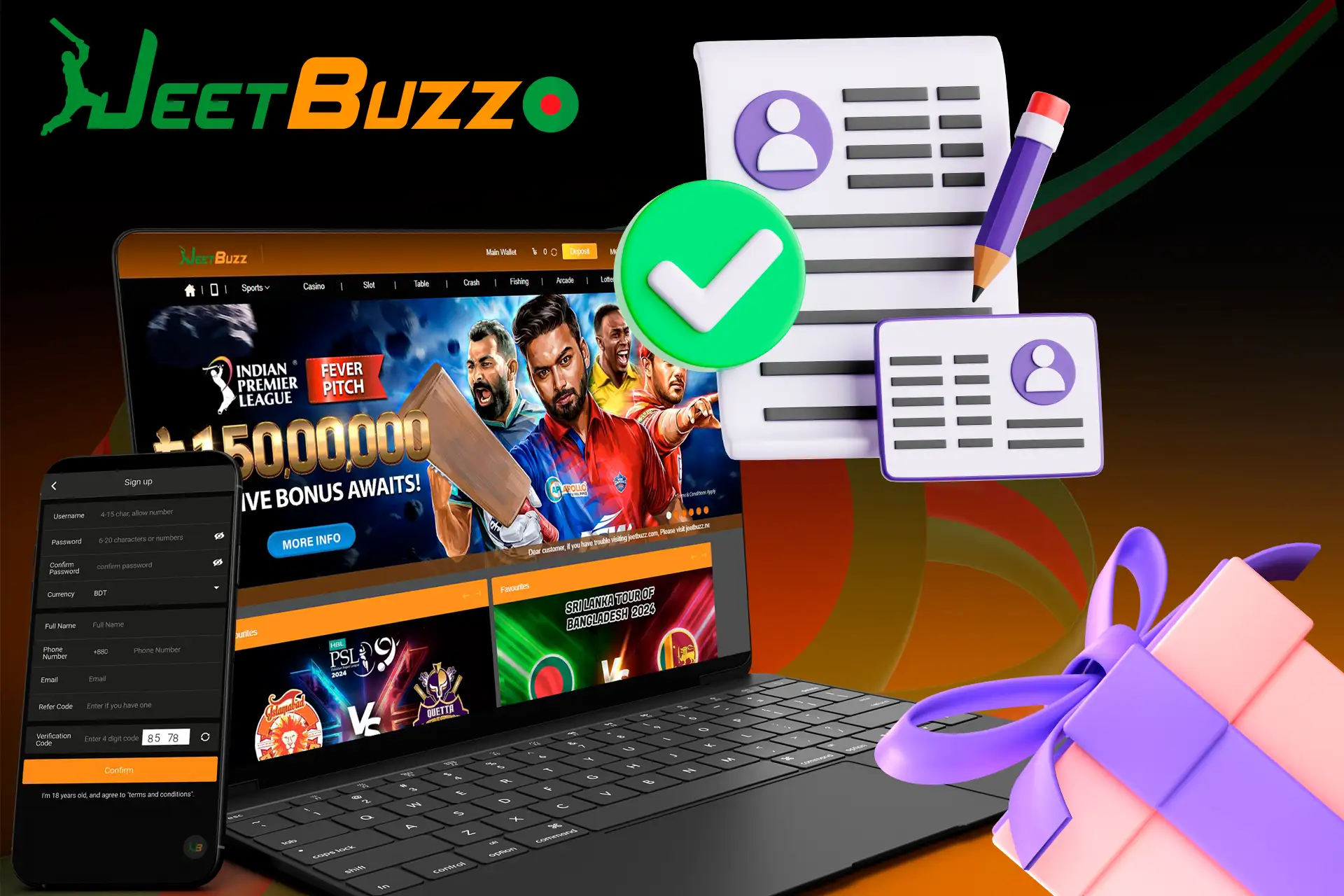 welcome bonus JeetBuzz when register a new user