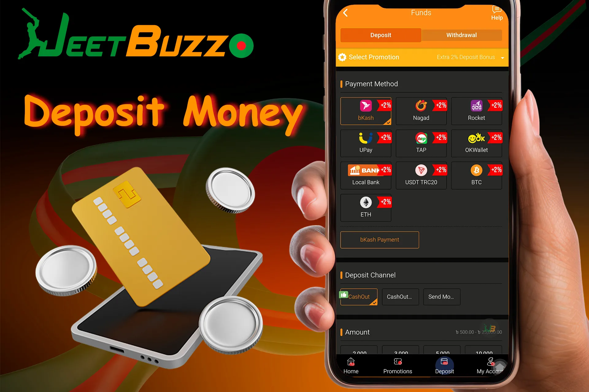 Recharge Methods in JeetBuzz App Bangladesh